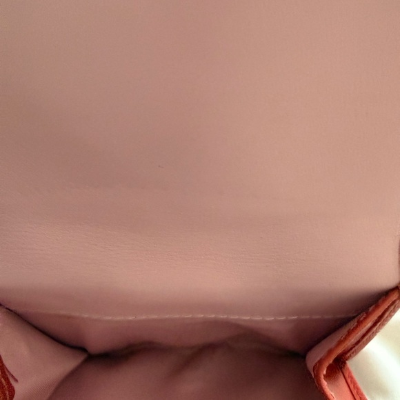 Coach Burnt Orange 🍊 Leather Buckle Wallet with Dust bag - Picture 4 of 9